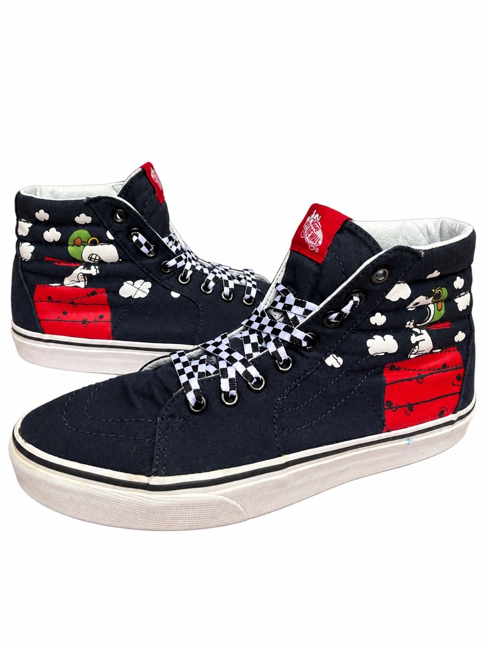 Vans Peanuts Snoopy Sk8-Hi Reissue Black High Top Sneakers Women’s 8.5
